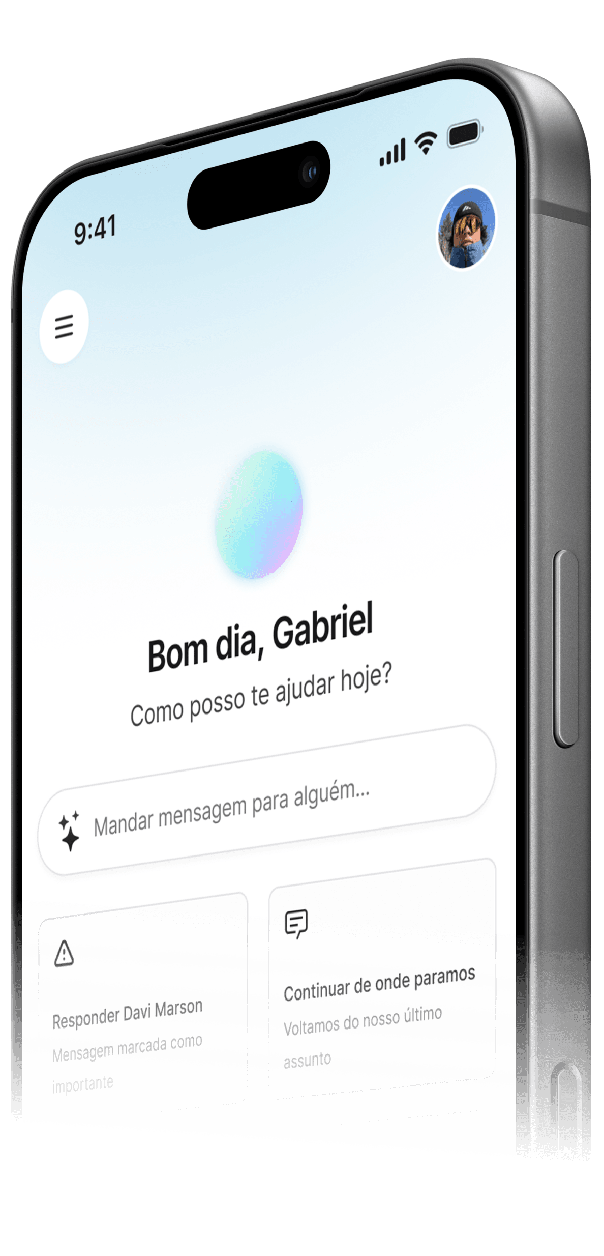 Numa App no iPhone